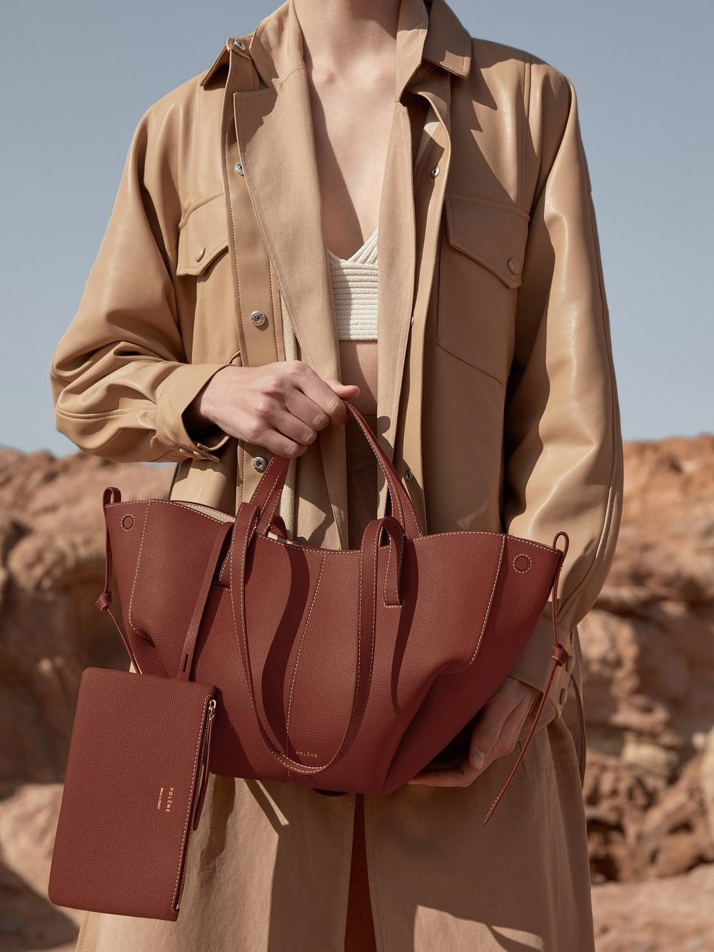 Elegant Genuine Leather Tote Bag for Women