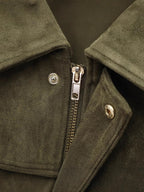 Women's suede jacket coat