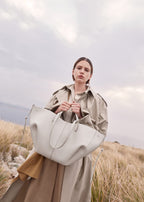 Elegant Genuine Leather Tote Bag for Women