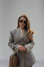 Arden Plaid Lapel Jacket