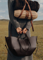 Elegant Genuine Leather Tote Bag for Women