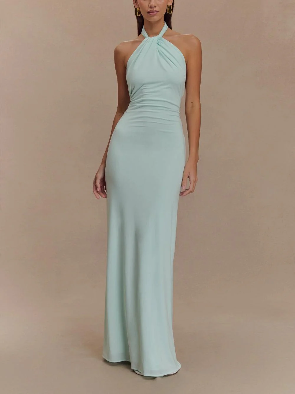 Lagoon Glow Halter Maxi Dress&nbsp