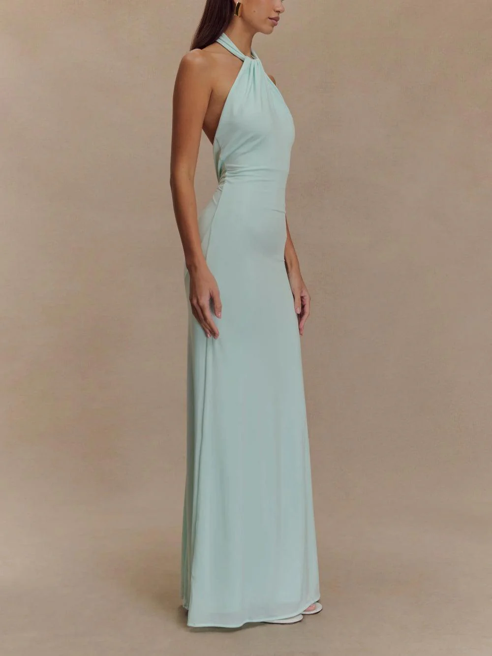 Lagoon Glow Halter Maxi Dress&nbsp
