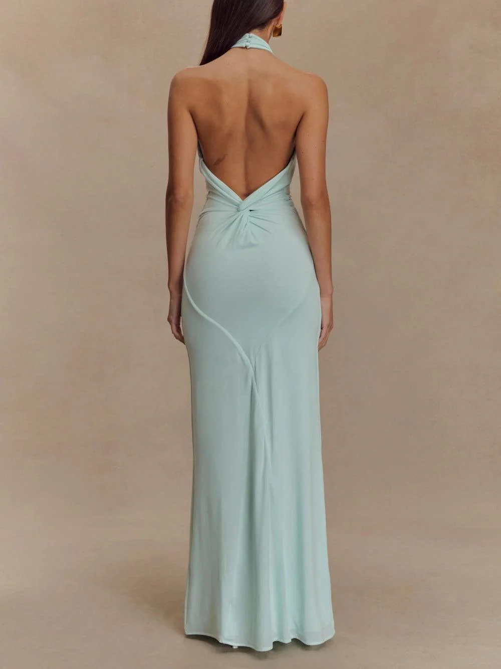 Lagoon Glow Halter Maxi Dress&nbsp