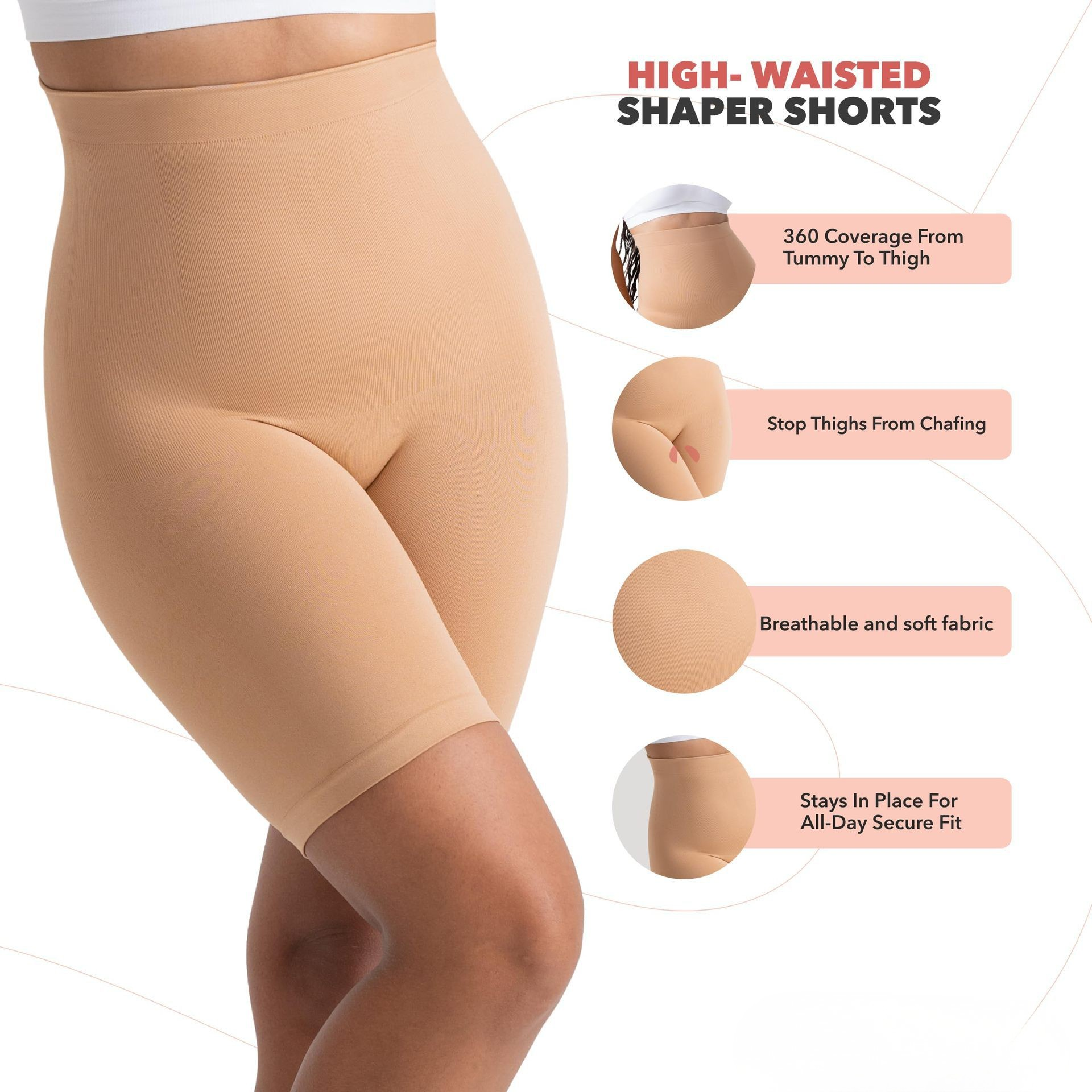 High-Waisted Tummy Control Hip-Lifting Shapewear Pants