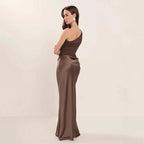 The Sienna Satin Fishtail Dress