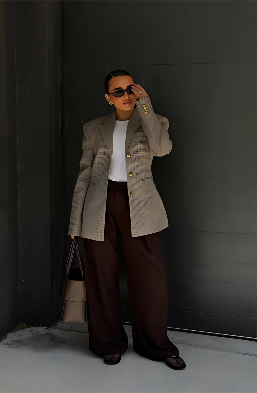 Arden Plaid Lapel Jacket