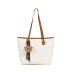 Retro Large-Capacity PU Women Tote Bag