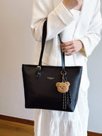 Retro Large-Capacity PU Women Tote Bag