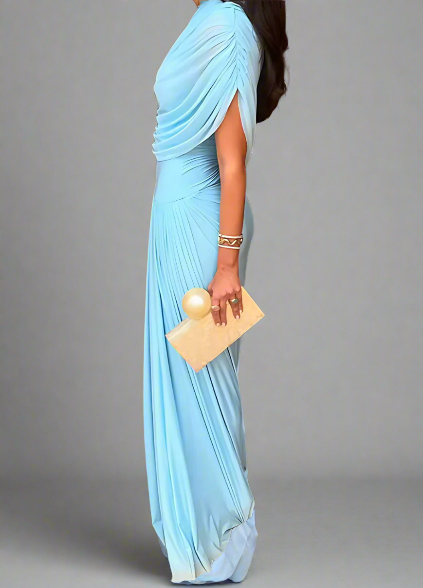 Celestia Drape Maxi Gown