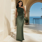 The Sienna Satin Fishtail Dress