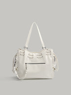 Korean Niche Retro Rivet Tote Bag for Women