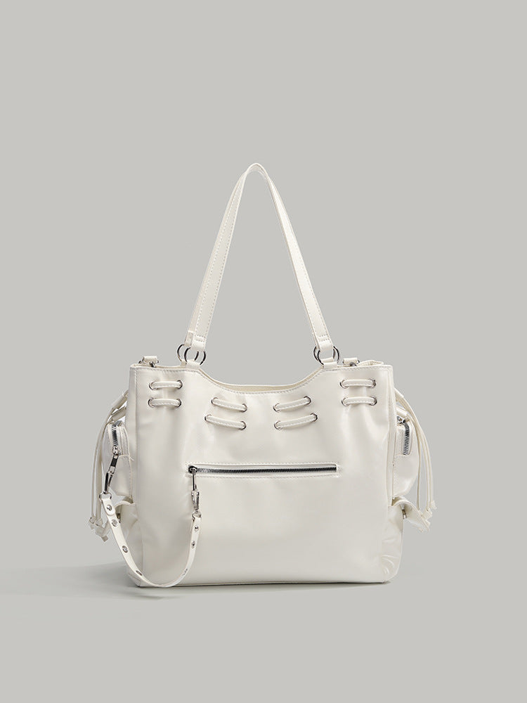 Korean Niche Retro Rivet Tote Bag for Women