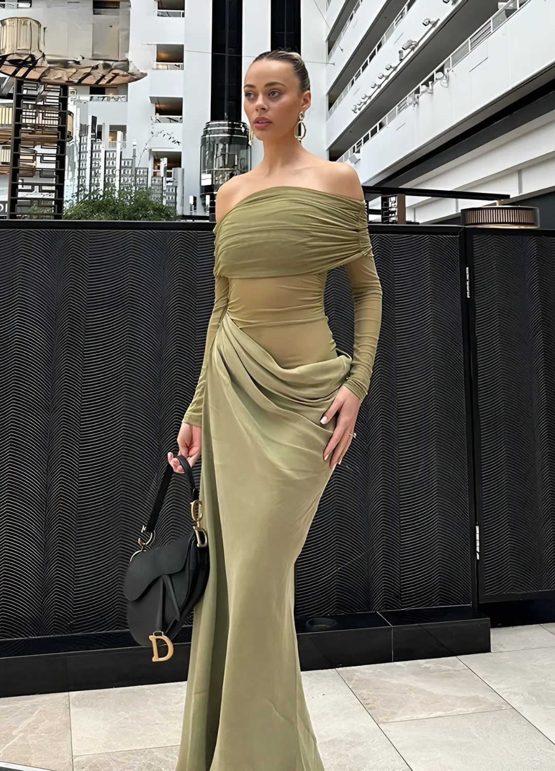 Mesh Fishtail Dress