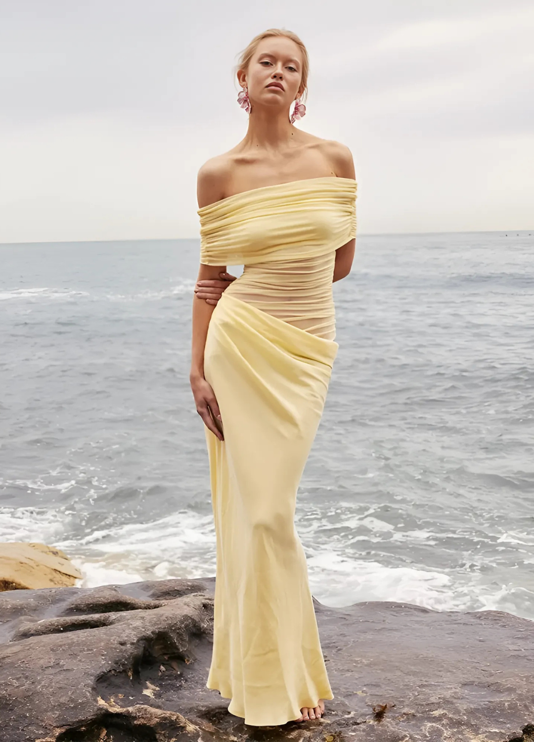 Mesh Fishtail Dress