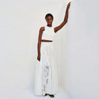 Elegant Sleeveless  Two-Piece Set