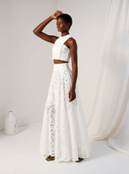 Elegant Sleeveless  Two-Piece Set