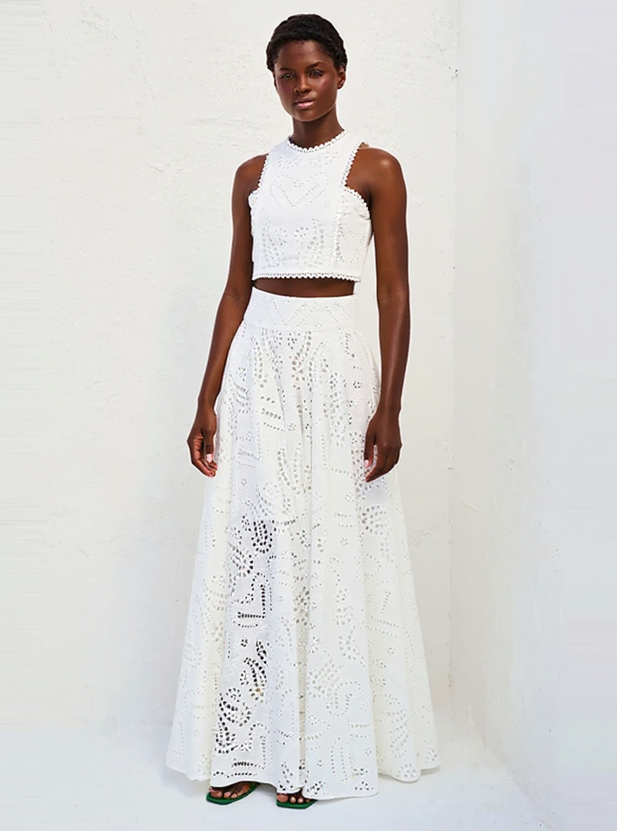 Elegant Sleeveless  Two-Piece Set