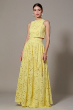 Elegant Sleeveless  Two-Piece Set