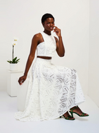 Elegant Sleeveless  Two-Piece Set