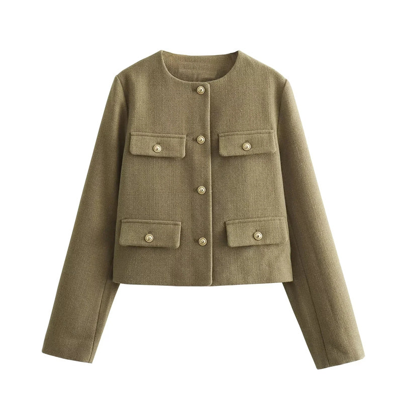 Cherie Tweed Crop Jacket