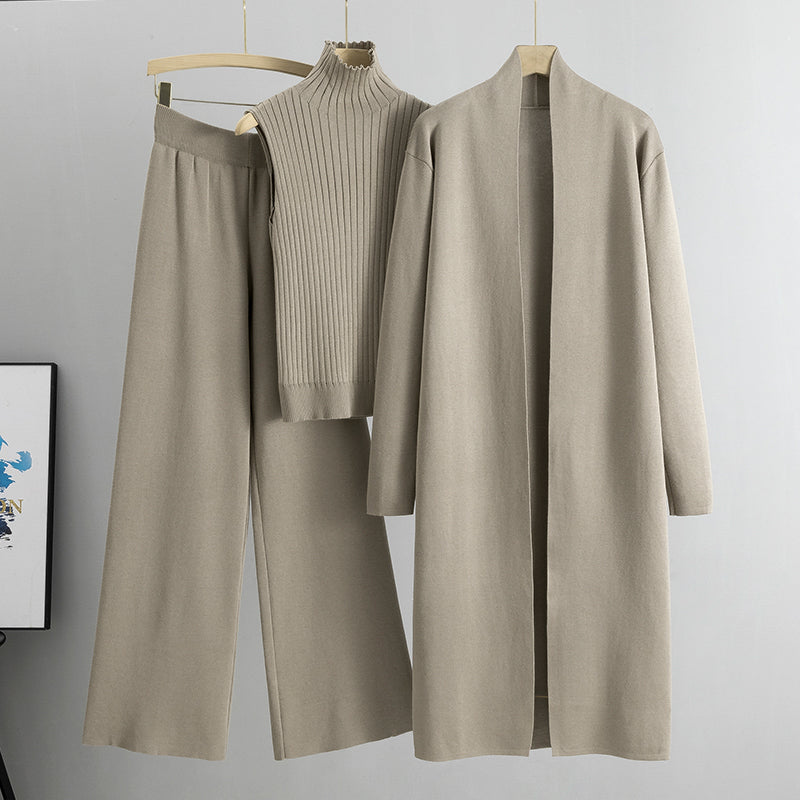 3-Piece Knitted Cardigan