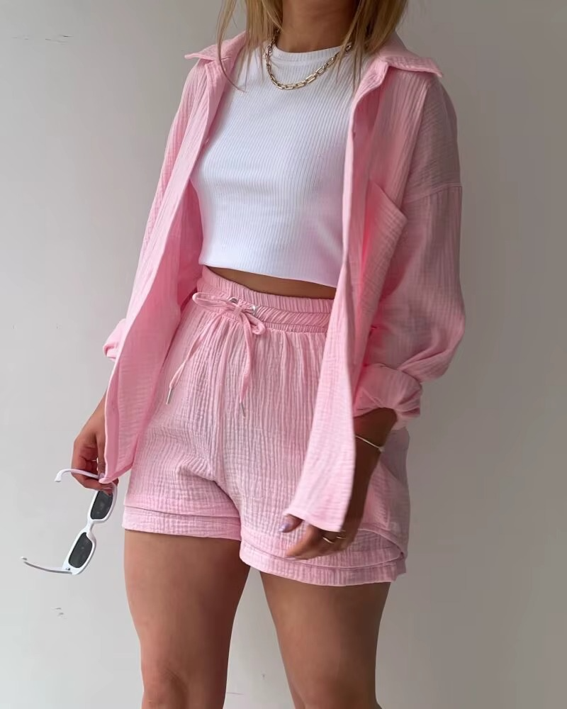 Muslin Two-Piece Suit Set&nbsp;