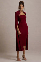 Long Sleeve Midi Dres