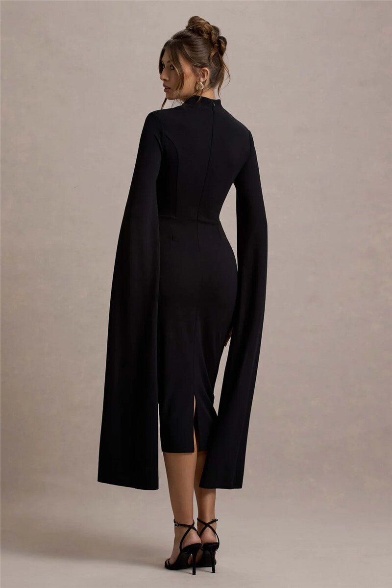 Long Sleeve Midi Dres