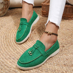 Lefu Retro Leather Flats