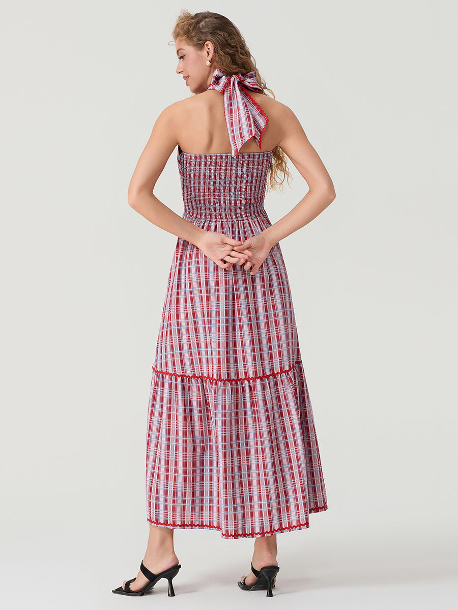 Floral Halter Maxi Dress