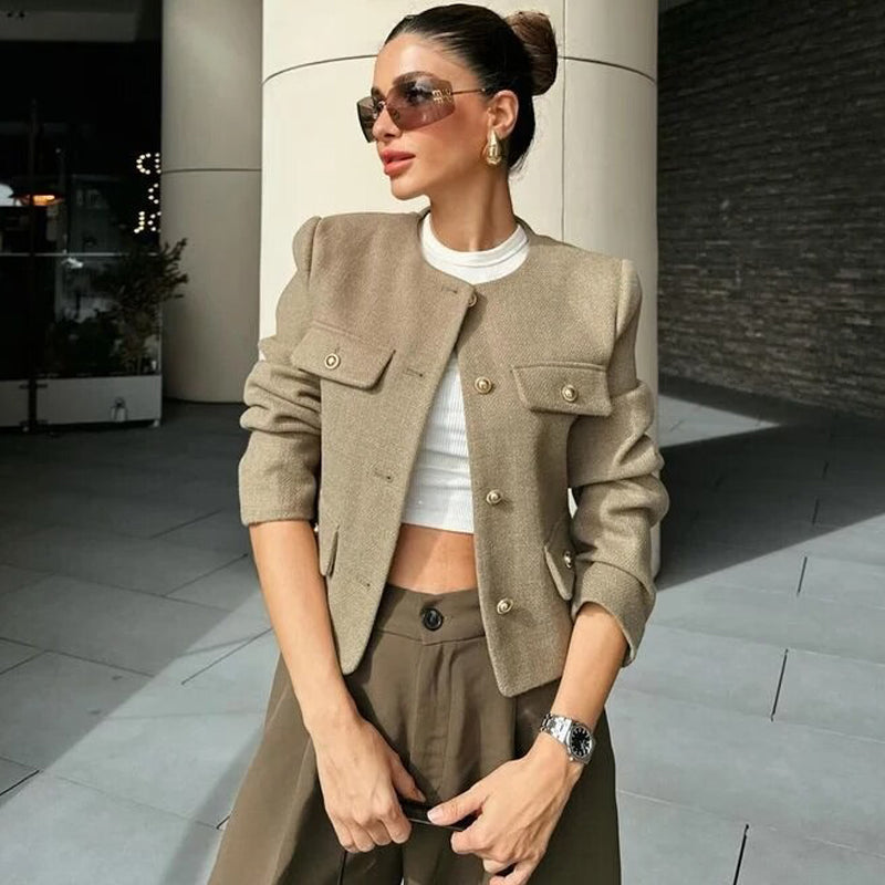 Cherie Tweed Crop Jacket