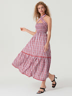 Floral Halter Maxi Dress