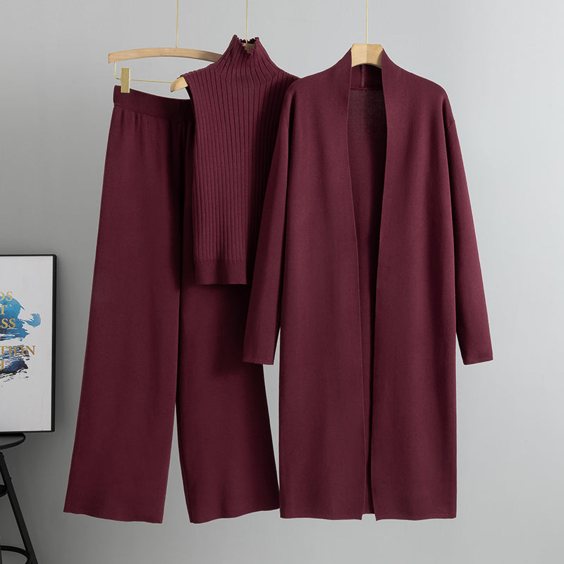 3-Piece Knitted Cardigan