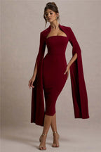 Long Sleeve Midi Dres