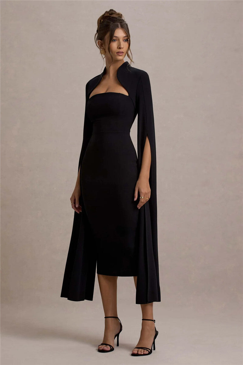 Long Sleeve Midi Dres