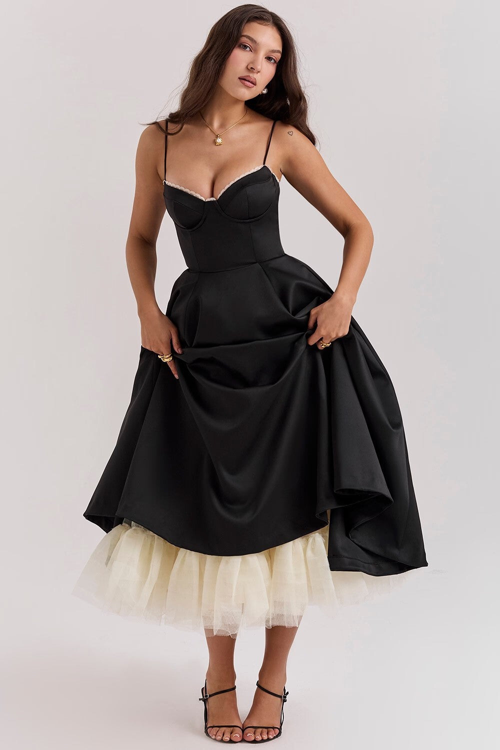 A-line Backless Midi Dress