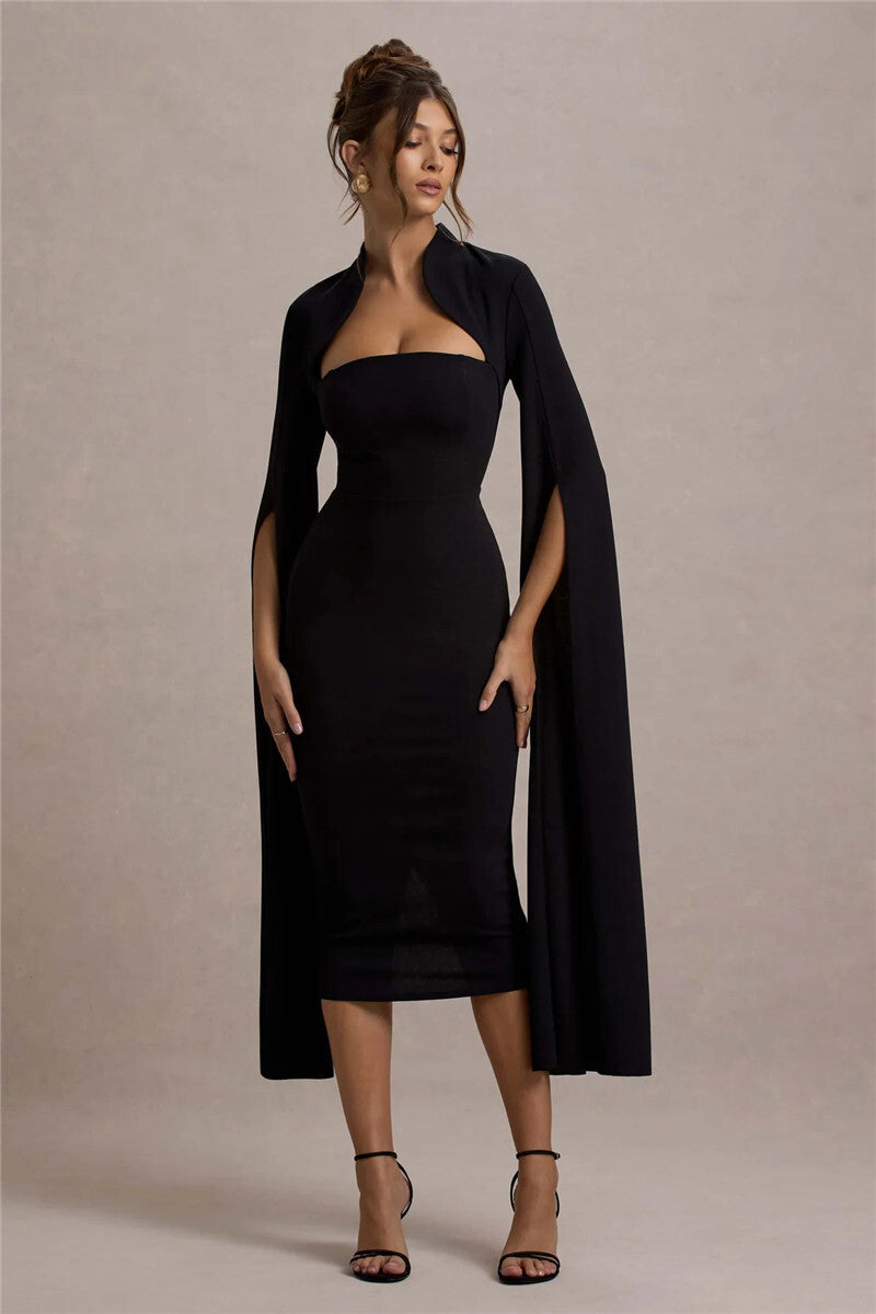 Long Sleeve Midi Dres