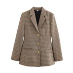 Arden Plaid Lapel Jacket