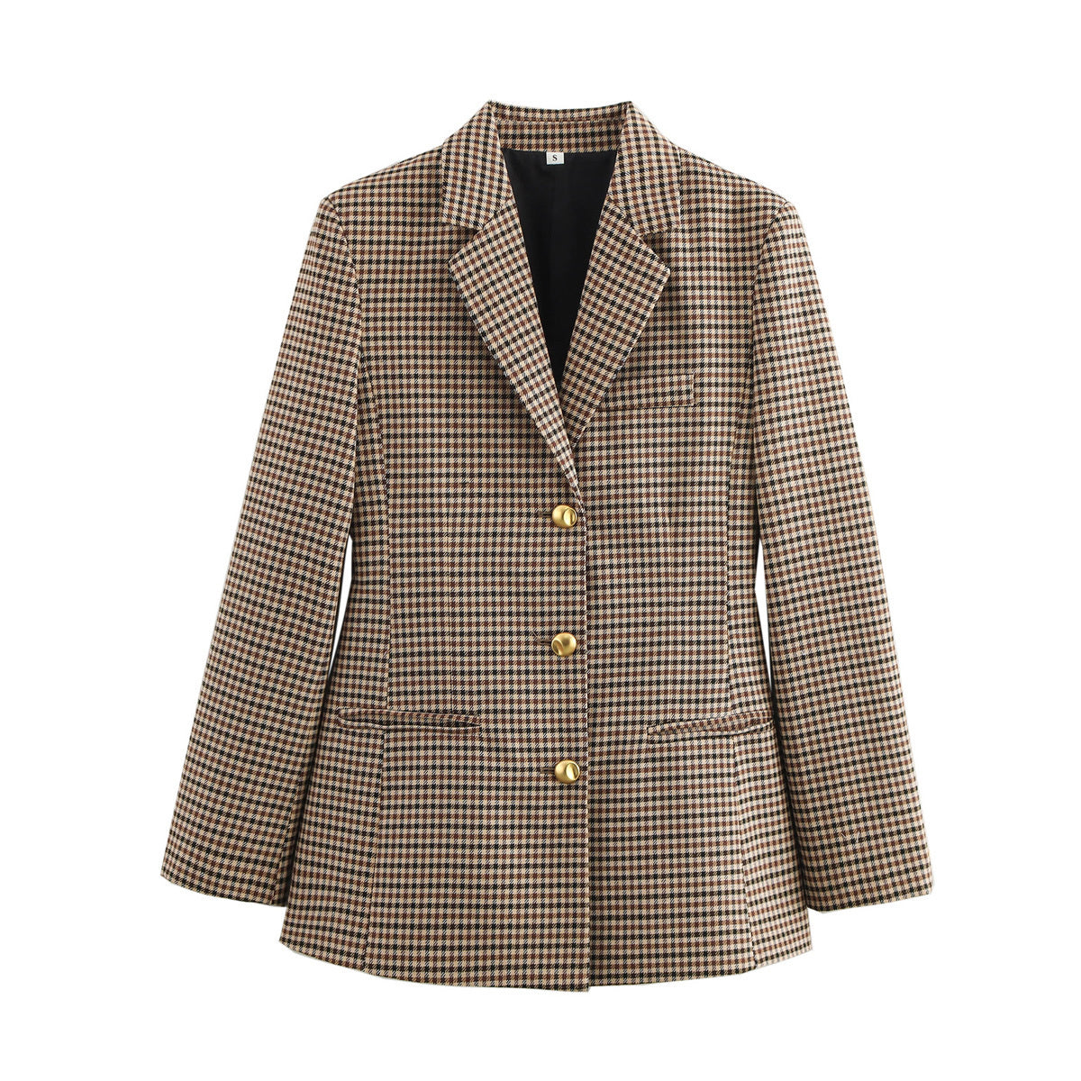 Arden Plaid Lapel Jacket