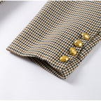 Arden Plaid Lapel Jacket