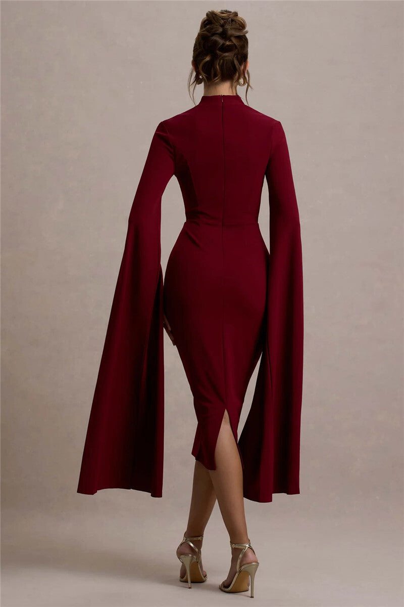 Long Sleeve Midi Dres