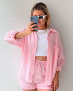 Muslin Two-Piece Suit Set&nbsp;