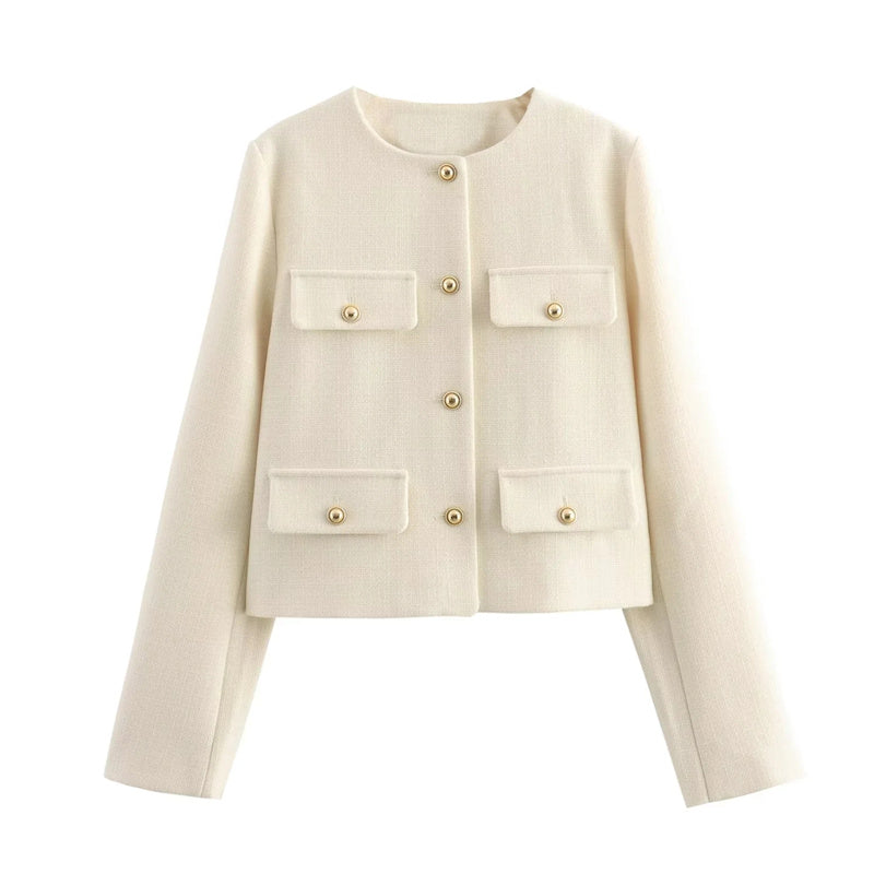 Cherie Tweed Crop Jacket