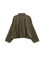 Women's suede jacket coat