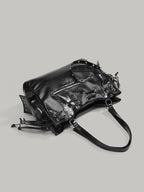Korean Niche Retro Rivet Tote Bag for Women