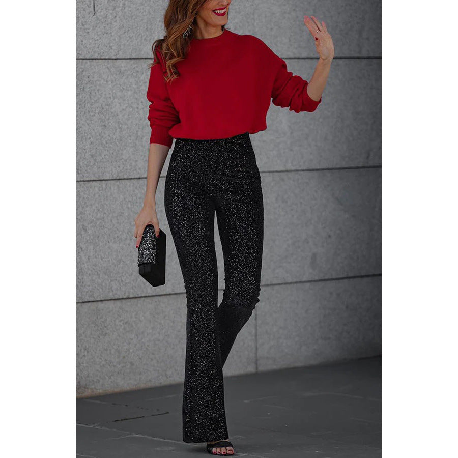 The Celeste Sequin Flare Pants