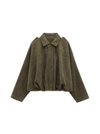 Women's suede jacket coat