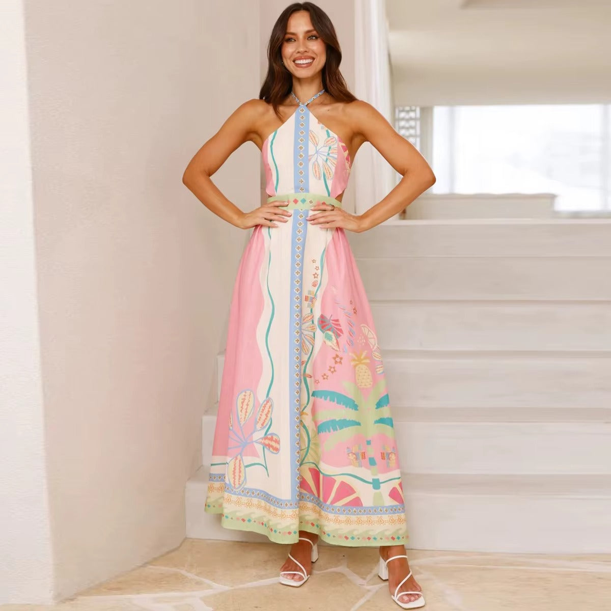 Printed Long Dress&nbsp;