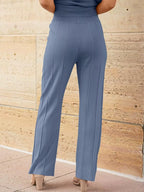 Knit Tank Top &amp; Wide-Leg Pants Set